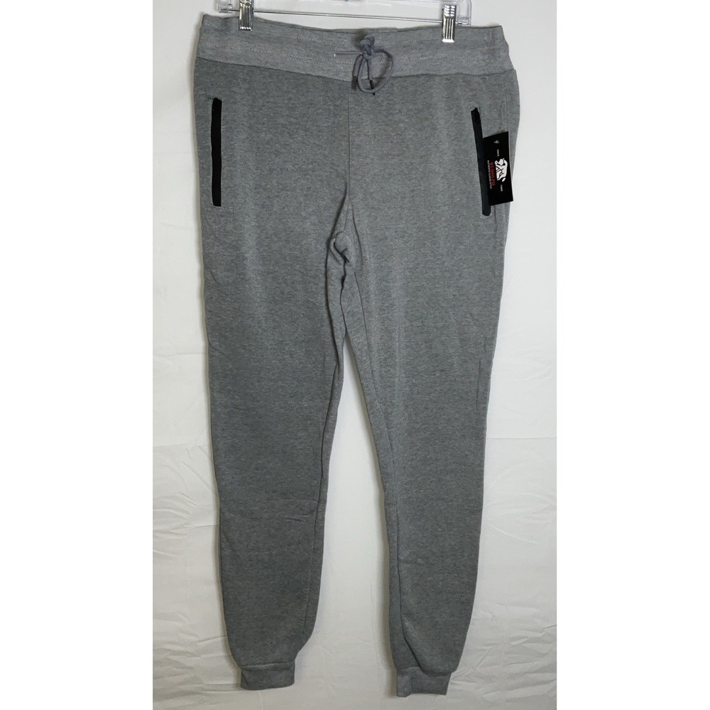 NWT Men's Rudolph Sportswear Zip Pocket Jogger Sweatpants Heather Gray - XL